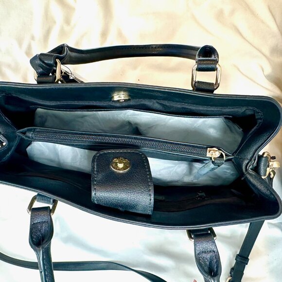 Nine West Lynn Black Classic Satchel - NEW - Picture 13 of 14